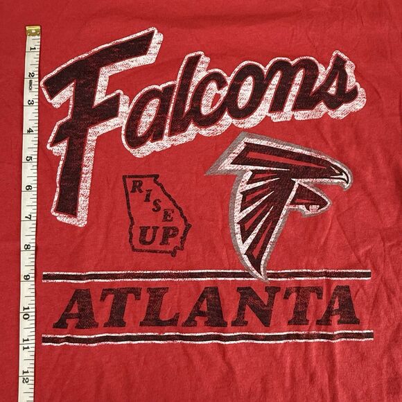 Atlanta Falcons 47 Oversized relaxed Racer Red T-Shirt Women's Medium NFL NWT - Picture 10 of 12